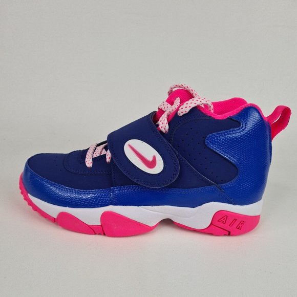 Nike Other - Nike Air Mission Blue Pink Basketball  Shoes Athletic Leather